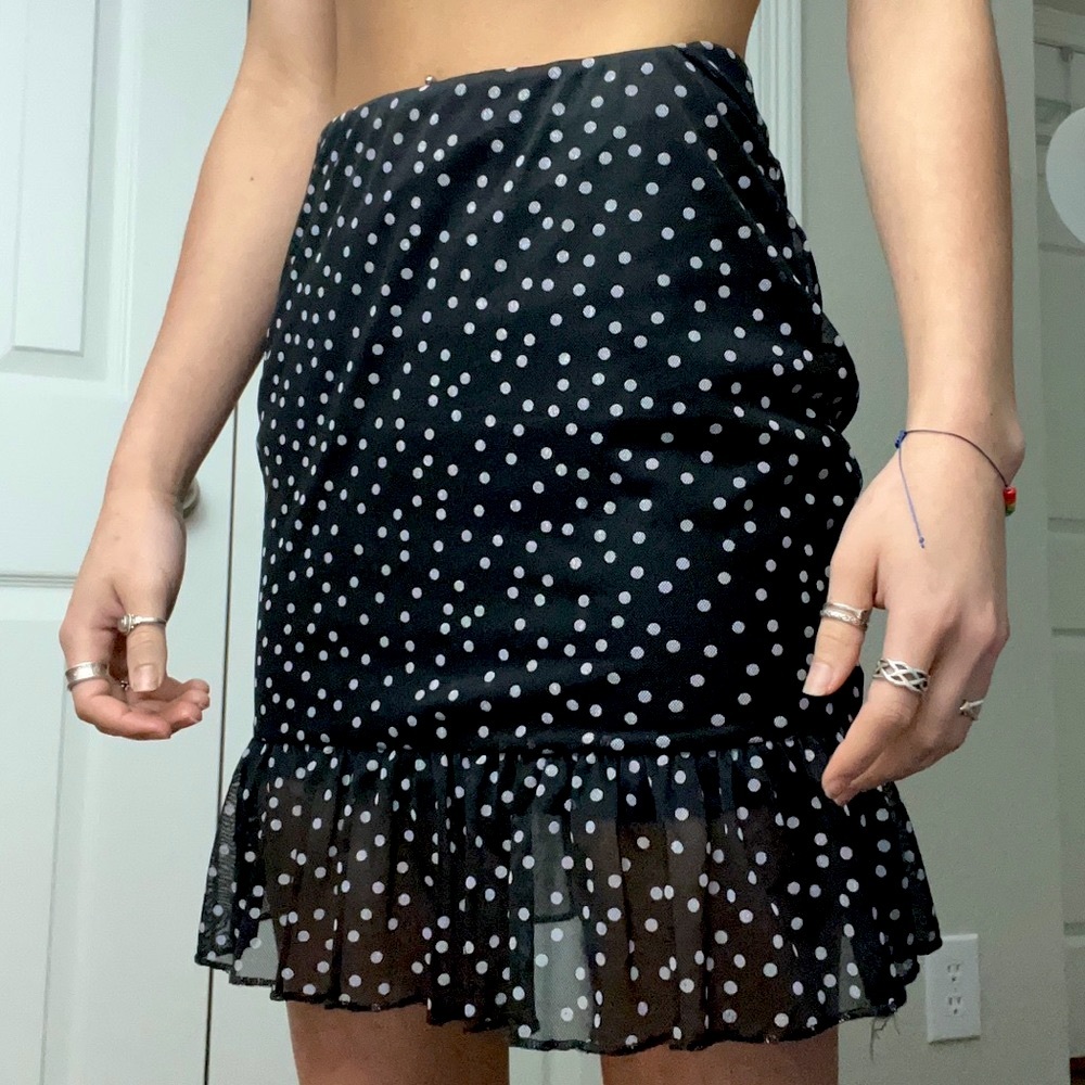 NWT PLT black mini skirt